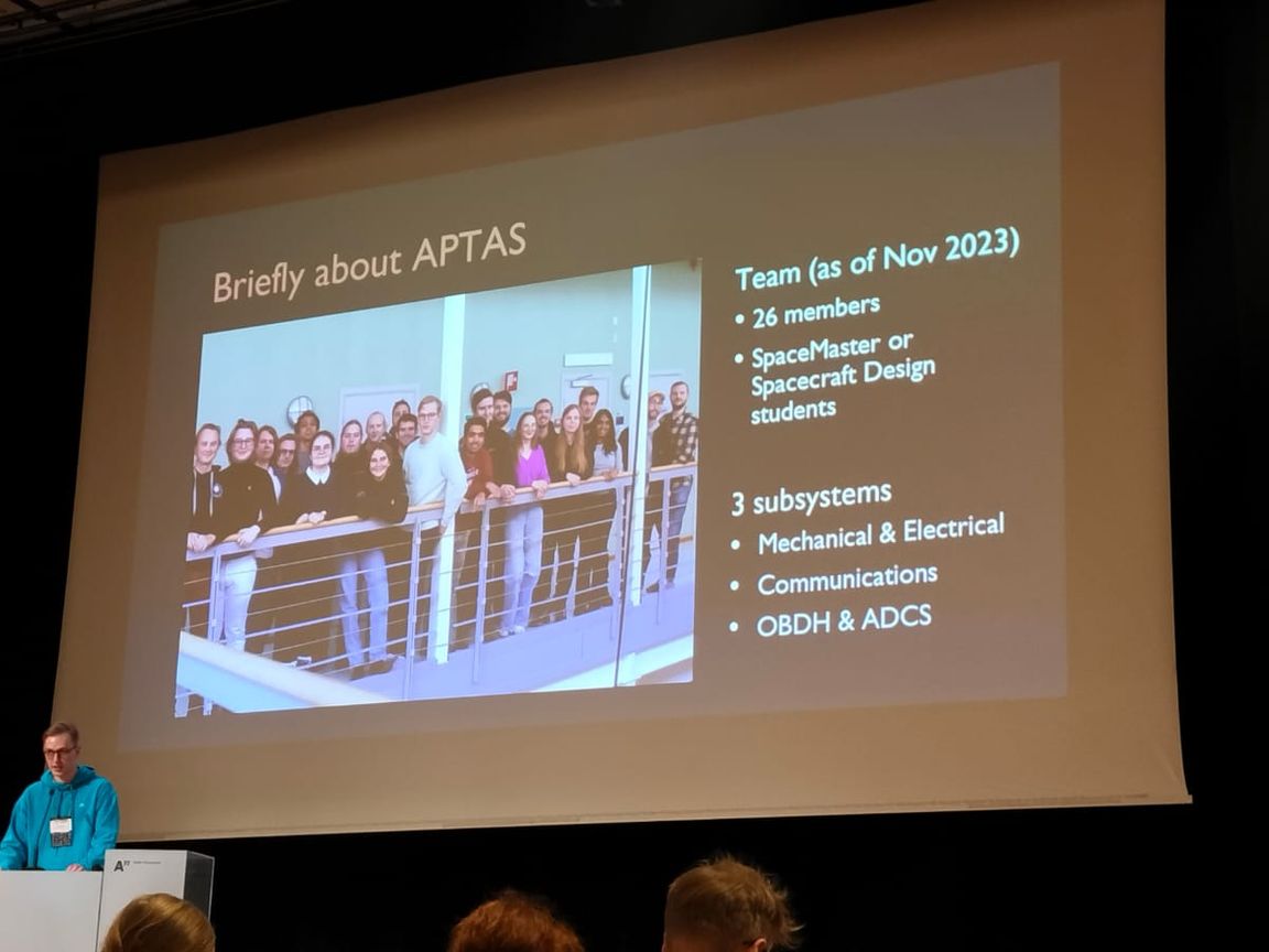 Me on stage at the conference