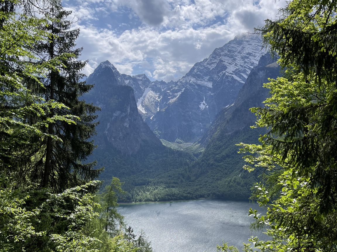 View down to Königgsee from the eastern side