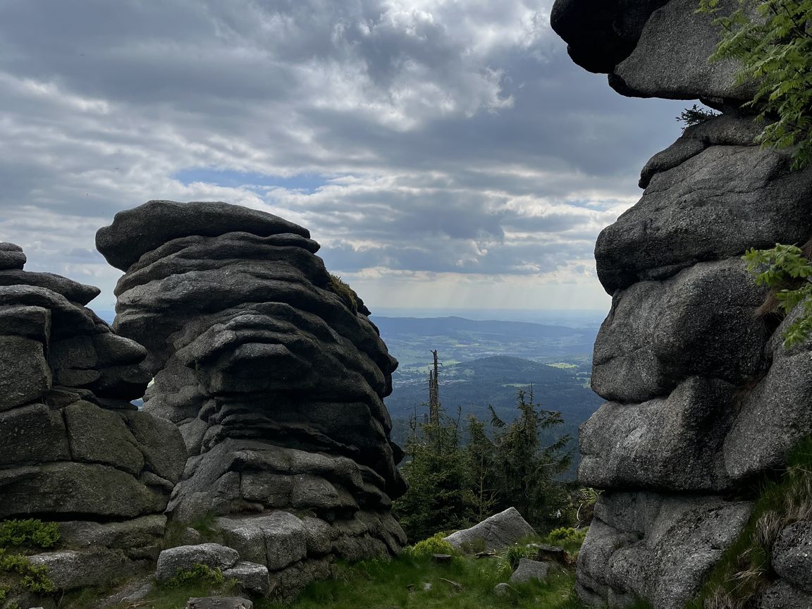 Dreisessel rock formation in Bayerwald